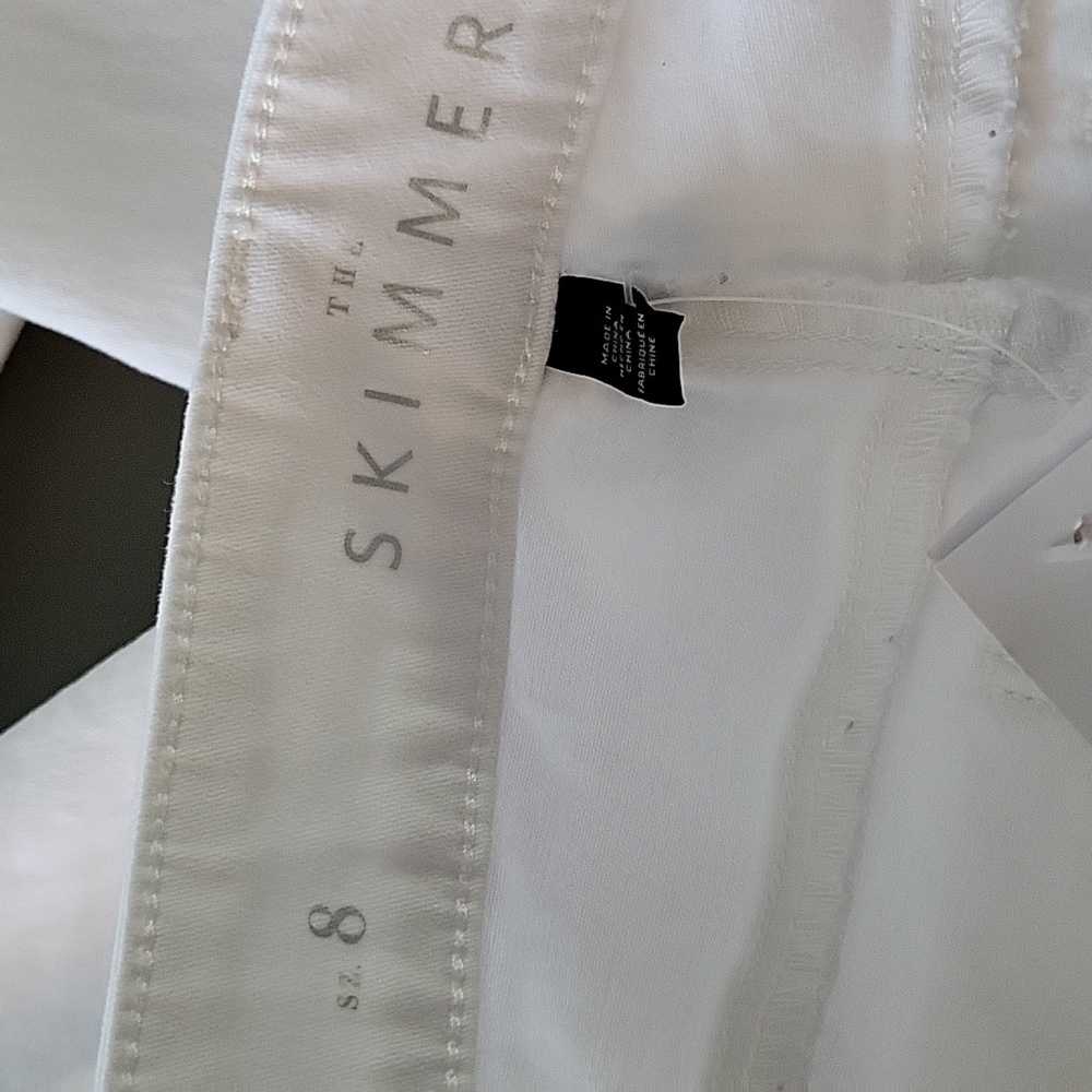 NWT White House Black Market Skimmer Jeans Ankle Zip Skinny Denim Preppy Chic 8 - Picture 6 of 9